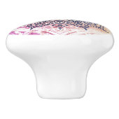 Airy Mandala Happy Pink Lila Yellow Blue & Gold Keramikknauf (Seitenansicht)