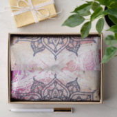 Airy Mandala Happy Pink Lila Yellow Blue & Gold Seidenpapier (Geschenk)