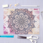 Airy Mandala Happy Pink Lila Yellow Blue & Gold Seidenpapier (Handwerk)