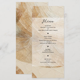 Airy Neutral Natural Element Bohemisch Boho Menü Menükarte