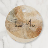 Airy Neutral Natural Element Bohemisch Boho Weddin Geschenkanhänger (Rückseite)