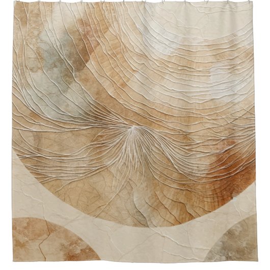 Airy Neutry Natural Elements Bohemisch Boho Duschvorhang (Vorderseite)