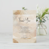 Airy Neutry Natural Elements Bohemisch Boho Einladung (Stehend Vorderseite)