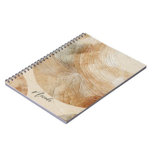 Airy Neutry Natural Elements Bohemisch Boho Notizblock (Linke Seite)