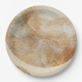 Airy Neutry Natural Elements Bohemisch Boho Pappteller (Vorderseite)