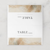 Airy Neutry Natural Elements Bohemisch Boho Place Platzkarte (Außenseite Aufgefaltet)