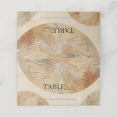 Airy Neutry Natural Elements Bohemisch Boho Place Platzkarte (Außenseite Aufgefaltet)