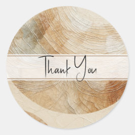 Airy Neutry Natural Elements Bohemisch Boho Runder Aufkleber