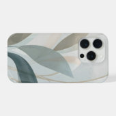 Airy Organic Botanical Abstract – Soft Modern  iPhone Hülle (Rückseite (Horizontal))