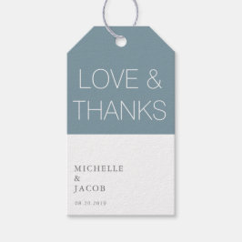 Airy Pastel Aquamarin | GASTGESCHENK HOCHZEIT Geschenkanhänger