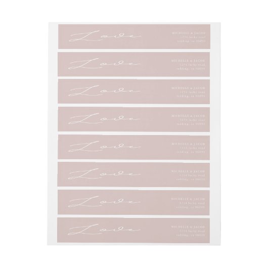 Airy Pastel Blush Liebe Wraparound Wedding (Bogen)