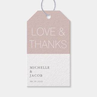 Airy Pastel Blush Silver | GASTGESCHENK HOCHZEIT Geschenkanhänger