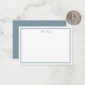 Airy Pastel Elegant Stationery Note Card Mitteilungskarte (Vorderseite/Rückseite Beispiel)