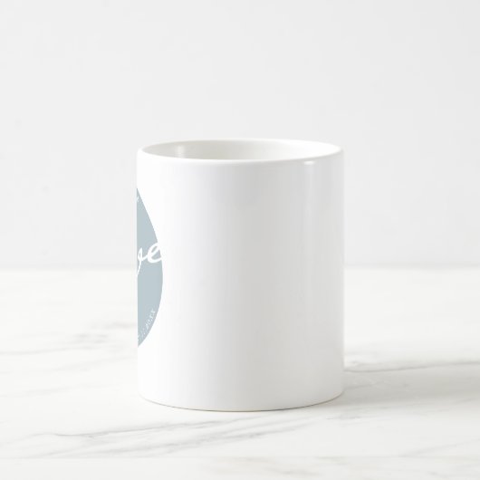 Airy Pastel | Monogram Liebe Script-Tasse Kaffeetasse (Mittel)