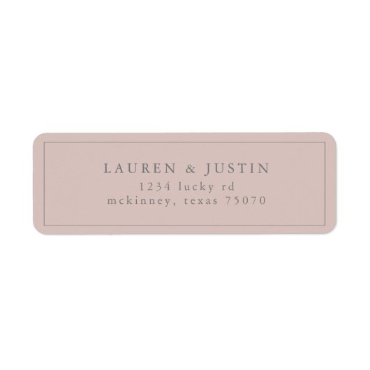 Airy Pastel | Rücksendeadresse (Vorne)