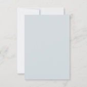 Airy Pastel Slate Blue | Danke, dass Sie eine Foto RSVP Karte (Rückseite)