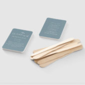 Airy Pastel Slate Blue | Hochzeitsprogramm Hand Fa Fächer (Non-assembled)