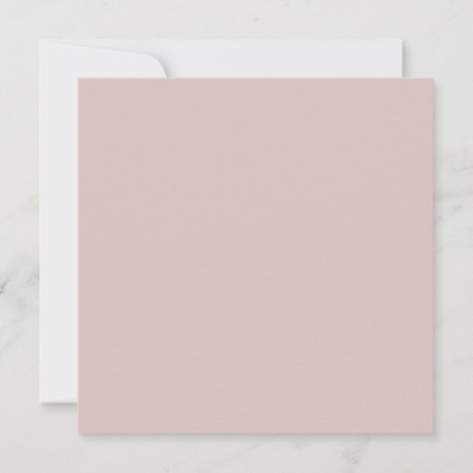 Airy Pastel | Square Save the Date Card (Rückseite)