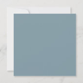 Airy Pastel | Square Save the Date Card (Rückseite)