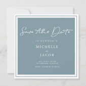 Airy Pastel | Square Save the Date Card (Vorderseite)