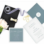 Airy Pastel | Square Save the Date Card<br><div class="desc">Unsere luftige pastellfarbene Kollektion besticht durch eine schöne Farbpalette mit Schieferblau,  Schwarz und mattem Silber kombiniert mit modernem Typografie-Script und elegantem Schriftart. Es ist modern und minimalistisch mit einer Drehung und kann für ganzjährig Hochzeiten großartig sein.</div>