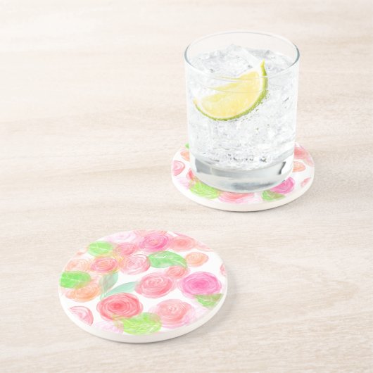 Airy-Rose Getränkeuntersetzer (Seite)