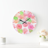 Airy-Rose Große Wanduhr (Zuhause)