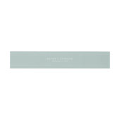 Airy Sage Green Wedding Bly Band (Flach)