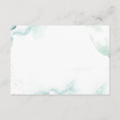 Airy Watercolor Wedding Reception Enclosure Card Begleitkarte (Rückseite)
