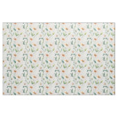 Airy White Flowers Greenery Pattern Blossom Floral Stoff (Fat Quarter (45,7 x 55,9 cm))
