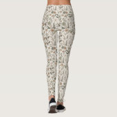 Airy Wildflowers in Cream & Sage Leggings (Rückseite)