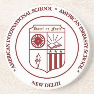 AIS/AES SCHÜLER-VEREINIGUNGS-SANDSTEIN-UNTERSETZER GETRÄNKEUNTERSETZER