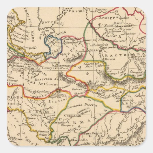 Aisa Quadratischer Aufkleber (Vorderseite)