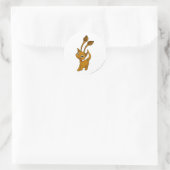 Aisha Brown Runder Aufkleber (Tasche)