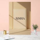 Aisha Elegant Name Poster – Personalized Typograph (Hochzeit)