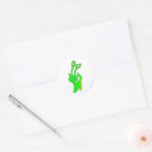 Aisha Glows Runder Aufkleber (Umschlag)