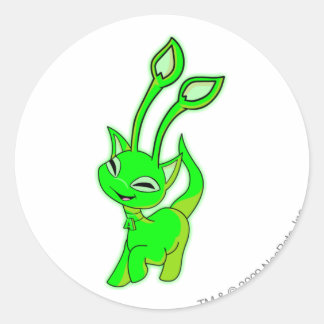 Aisha Glows Runder Aufkleber