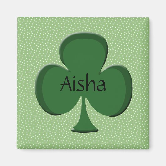 Aisha Kleeblatt My Name Magnet (Vorne)