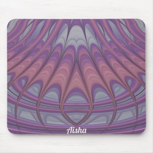 AISHA ~ Pink Lavendel und Lila Design Mouse Pad Mousepad (Vorne)