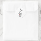 Aisha Silver Runder Aufkleber (Tasche)