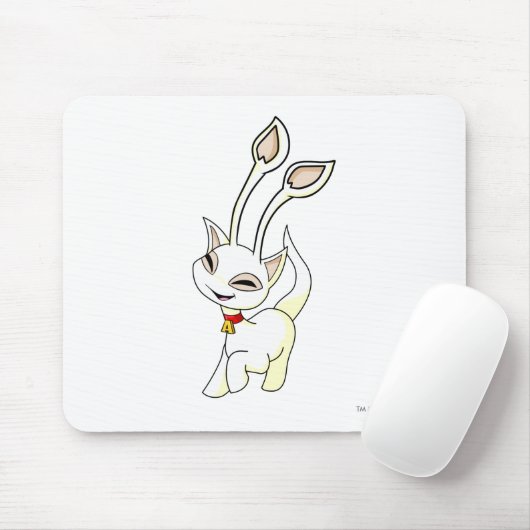 Aisha Weiß Mousepad (Mit Mouse)