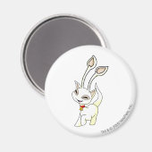 Aisha White Magnet (Vorderseite/Rückseite)