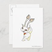 Aisha White Postkarte (Vorne/Hinten)