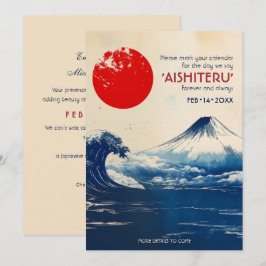 AISHITERU Japonesque Harmonie mit Fuji Save The Date