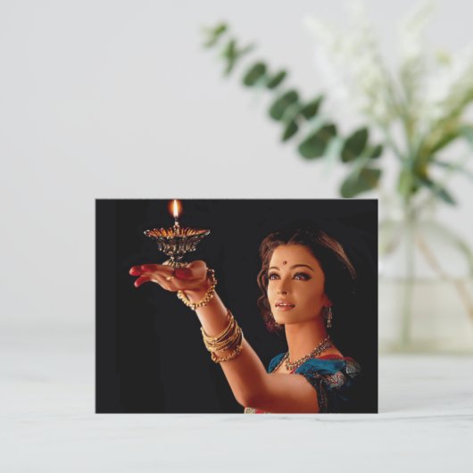 Aishwarya Rai Postkarte (Stehend Vorderseite)