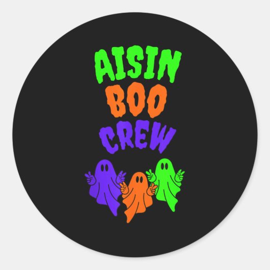 Aisin Boo Crew Color Runder Aufkleber (Vorderseite)