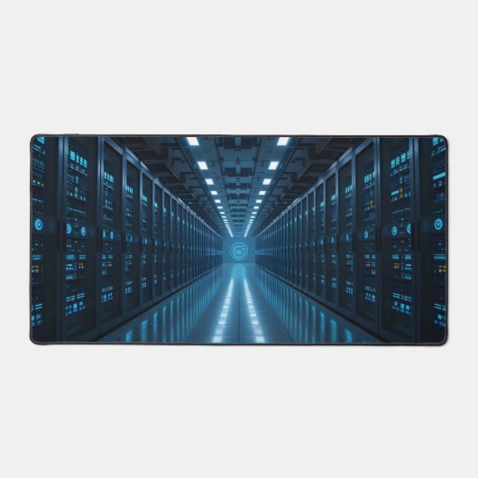 Aisle Futuristic Data Center Schreibtischunterlage (Vorderseite)