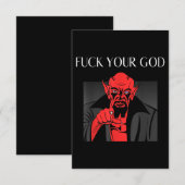 Aist Goat Satan Baphomet GIft Begleitkarte (Vorne/Hinten)