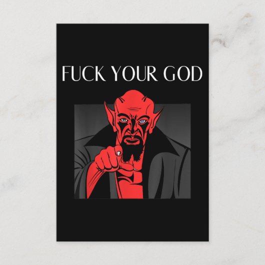Aist Goat Satan Baphomet GIft Begleitkarte (Vorderseite)