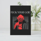 Aist Goat Satan Baphomet GIft Begleitkarte (Stehend Vorderseite)